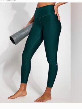 ALO 7/8 High-Waist Airlift Legging Midnight Green Large
